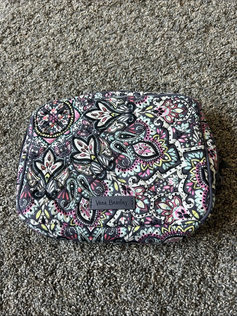 Vera Bradley Multi Paisley Quilted Cosmetic Case